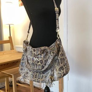 G.I.L.I. Leather Snakeskin Handbag